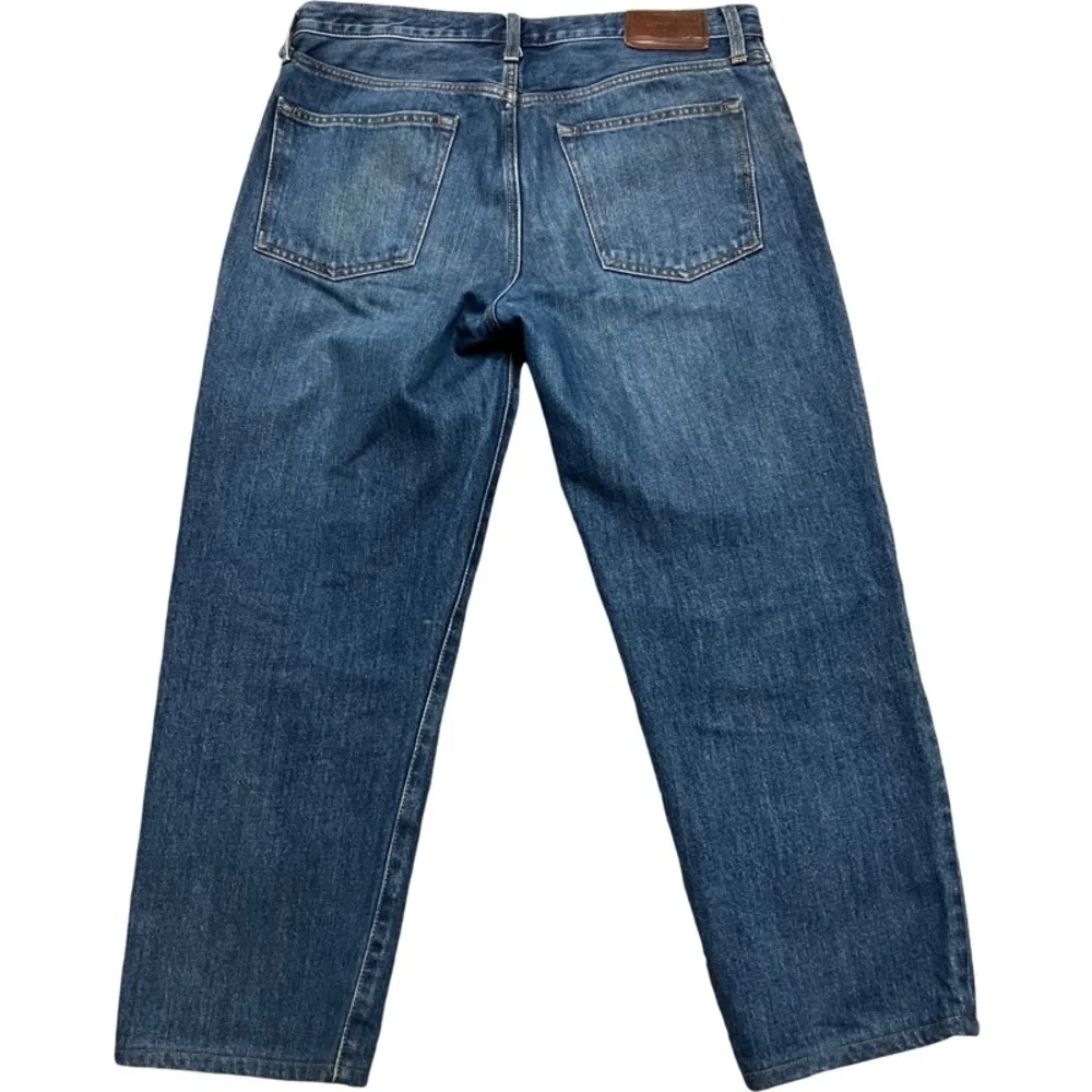 LANDS’ END Square Rigger Relaxed Fit Jeans Men’s SZ 31 Blue Pockets 100% Cotton